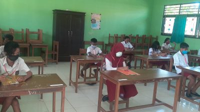 US SDI Puluthie Ketat Terapkan Prokes Covid Bagi Siswa dan Pengawas