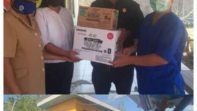 Andy Guterres Serahkan Bantuan Ketua DPD Golkar NTT untuk Bumil dan Balita