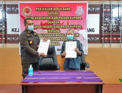 Teken MoU dengan Kejari, Ini Harapan Kadinkes Kabupaten Kupang