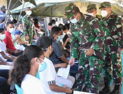 Korem 161/Wira Sakti Gelar Vaksinasi Bagi Anak Usia 12-17 Tahun