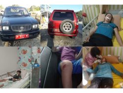 Rombongan Kadis Peternakan Serempet Pemotor di Takari