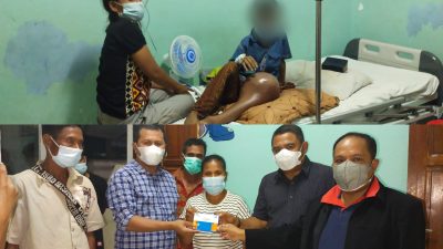 Anggota DPRD Serahkan Donasi Kepada Bocah Penderita Kanker Tulang