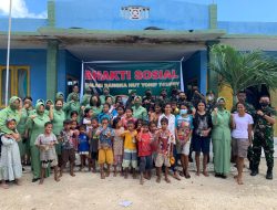 Sambut HUT ke 57, Yonif 743/PSY Gelar Bakti Sosial