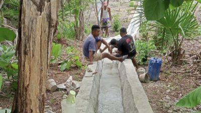 TPK Desa Pantai Beringin Tuntaskan Pekerjaan Saluran, 50 Hektar Sawah Baru Siap Tanam