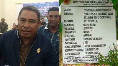 Pekerjaan Jalan di Buraen Ada Indikasi Mark Up dan Kerugian Keuangan Negara