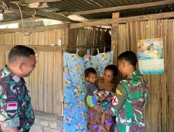 Dandenkesyah Rutin Pantau Perkembangan Anak Stunting di Desa Sumlili