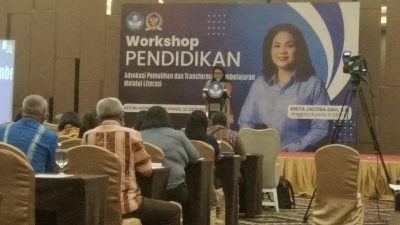 Gelar Workshop Pendidikan, Anita Jacoba Gah Sebut Minat Baca Kita Kurang