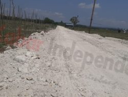 Pekerjaan Fisik di Oesao Gunakan Sirtu Tidak Berkualitas, Tanpa Papan Informasi