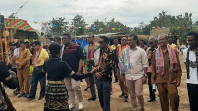 Parade Peserta Tandai Pembukaan Perkemahan Pemuda Klasis Sulamu, Kabupaten Kupang