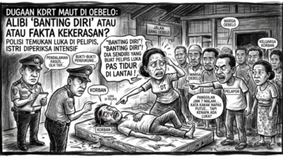Dugaan KDRT Berujung Maut di Oebelo: Istri Sebut Suami ‘Banting Diri’, Polisi Temukan Luka di Pelipis