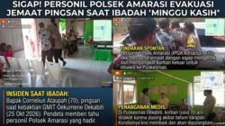 Sigap! Polsek Amarasi Evakuasi Jemaat Pingsan Saat Ibadah di Gereja Oekumene Oekabiti
